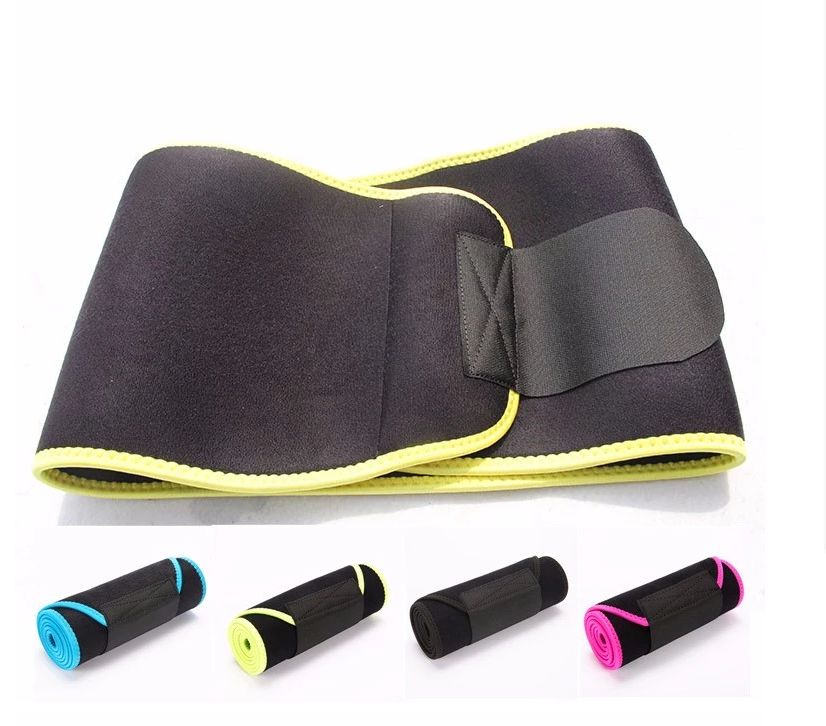 Breathable waist support pressure reducing exercise sweat belt